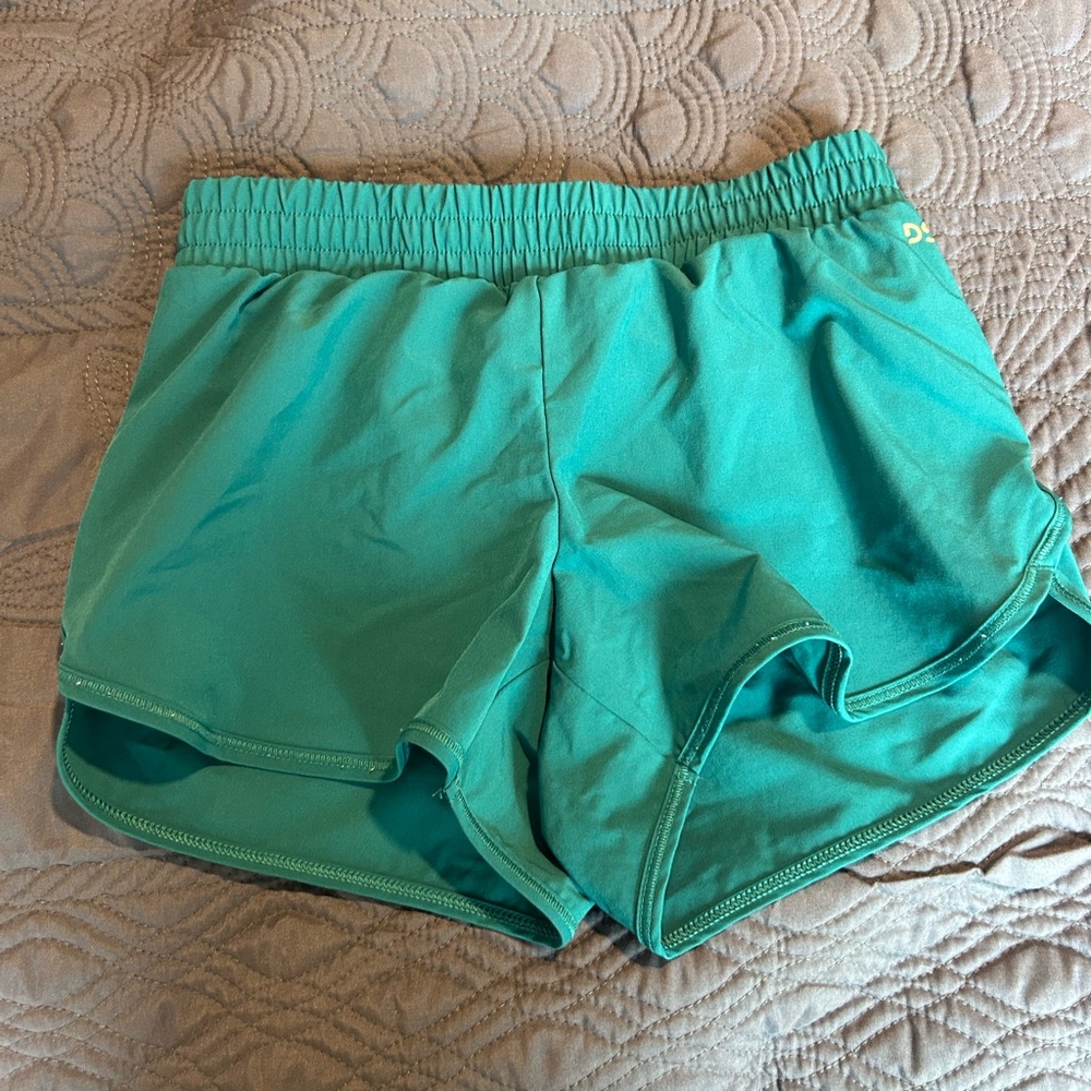 Girls Teal Athletic Shorts